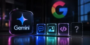 Google Gemini AI models including Gemini 3.6 Flash and Gemini 3.5 Flash displayed on a digital interface.