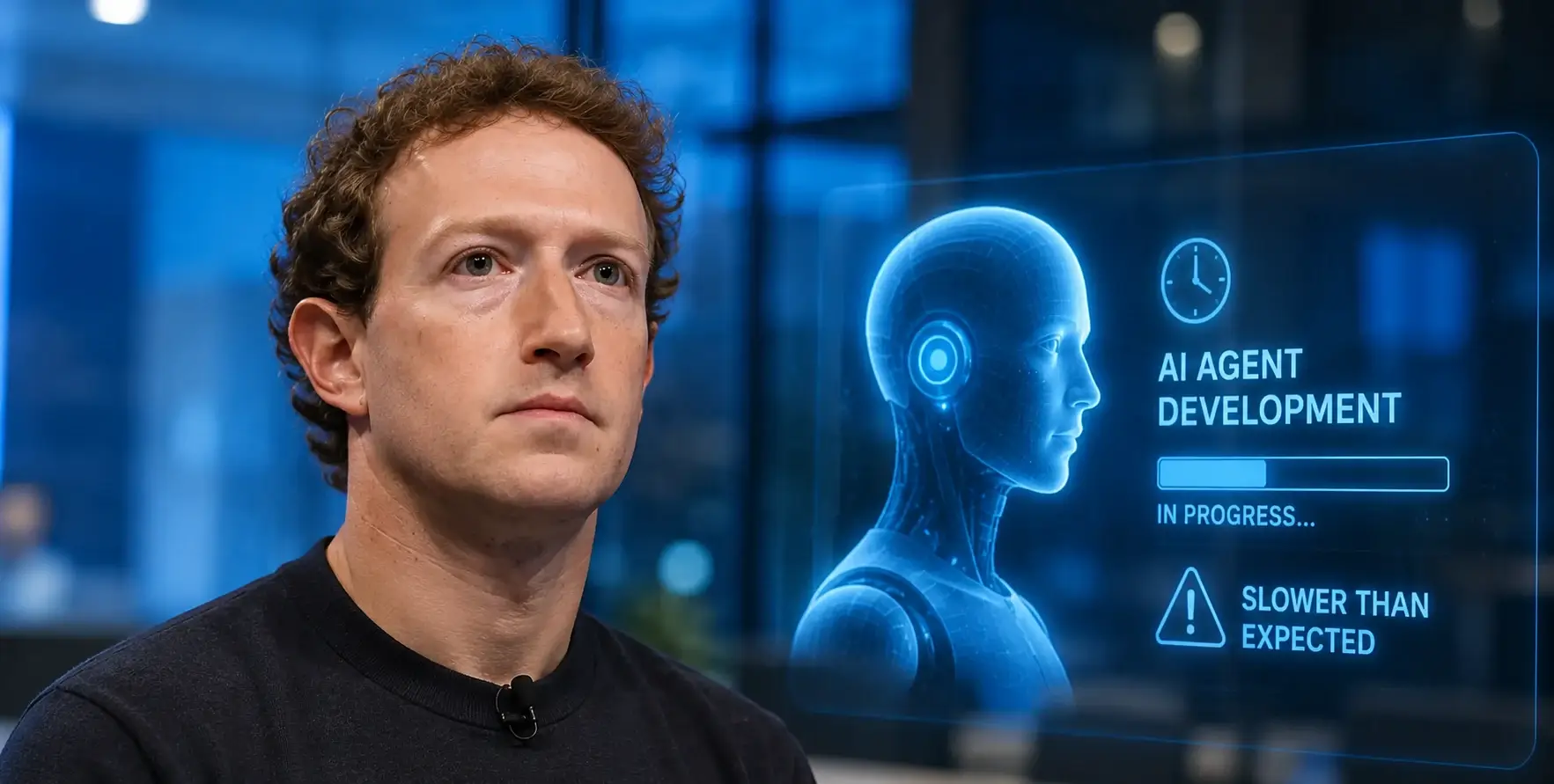 Mark Zuckerberg speaking about Meta's AI agents and the company's artificial intelligence development plans.