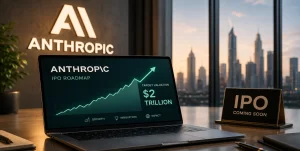 Anthropic Claude logo representing the company's planned IPO and potential $2 trillion valuation.