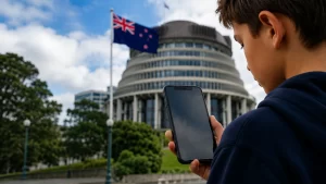 New Zealand social media ban proposal seeking to restrict social media access for children under 16.
