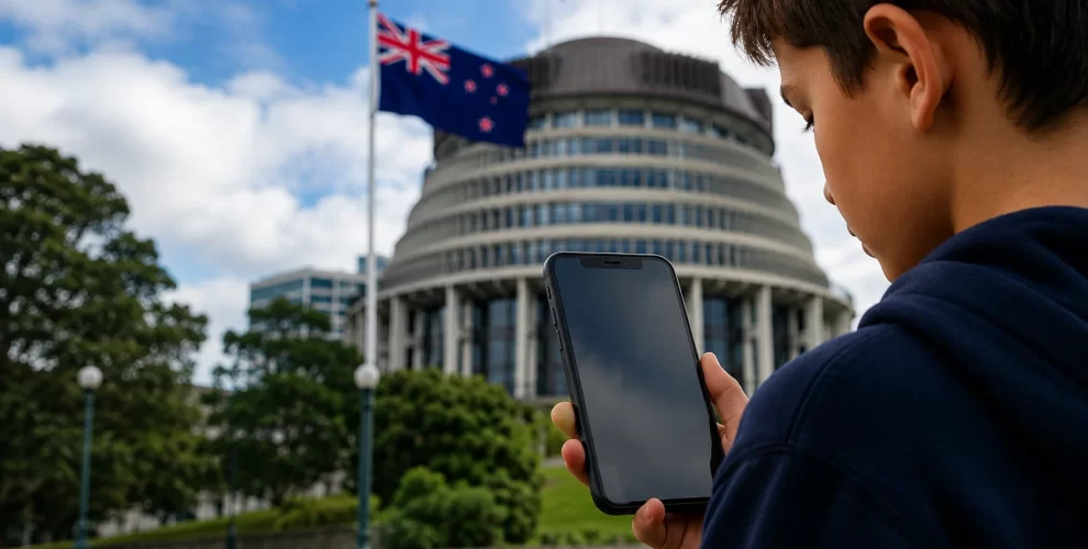 New Zealand social media ban proposal seeking to restrict social media access for children under 16.