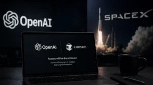 OpenAI ending its AI model partnership with Cursor following the coding platform’s acquisition by SpaceX.