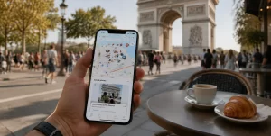 Top 10 Benefits of Using Google Cloud Computing for Your Enterprise 2 A smartphone displaying the Outernet app with saved social media posts organized into events, maps, and real-world activities.