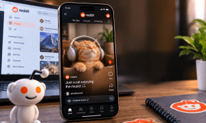 The Future of Cybersecurity: 5 Emerging Trends to Watch 2 Reddit mobile app showing new audio and video playback options for popular text posts.