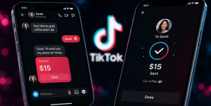 Apple Changes EU App Store Fees and Opens More Doors to Alternative Stores 2 TikTok direct messages interface representing a new peer-to-peer payment feature for sending money between users.