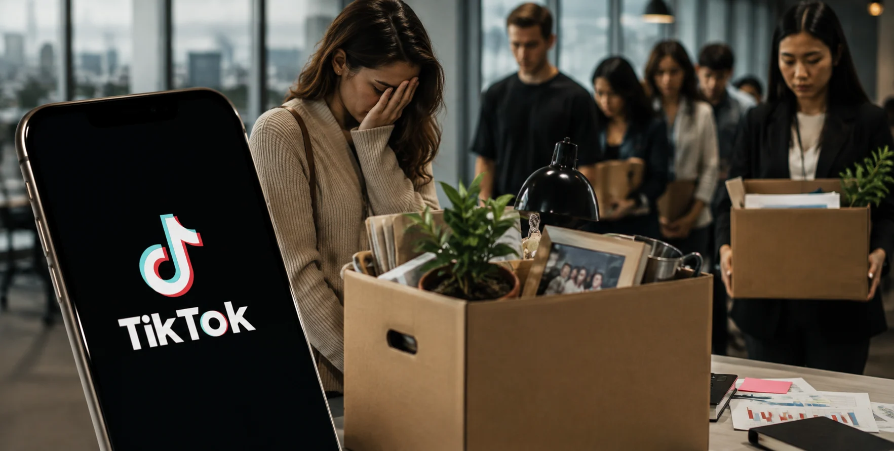 TikTok layoffs affecting 250 employees as the company closes its Nashville office.