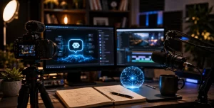 YouTuber Hank Green speaking about reducing his reliance on AI tools and returning to a more authentic content creation process.